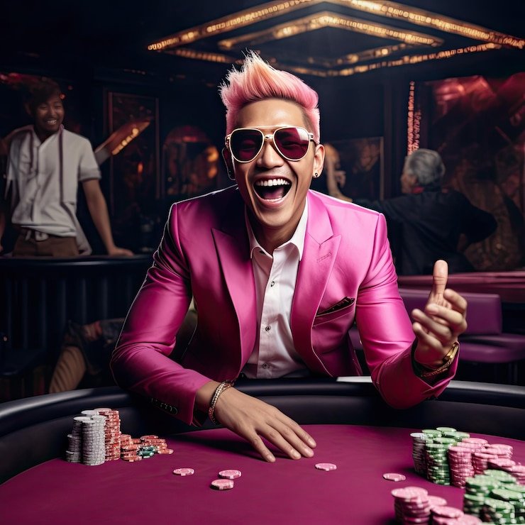 Live Lightning Dice studio with dealer and dice tumbler visible on camera
